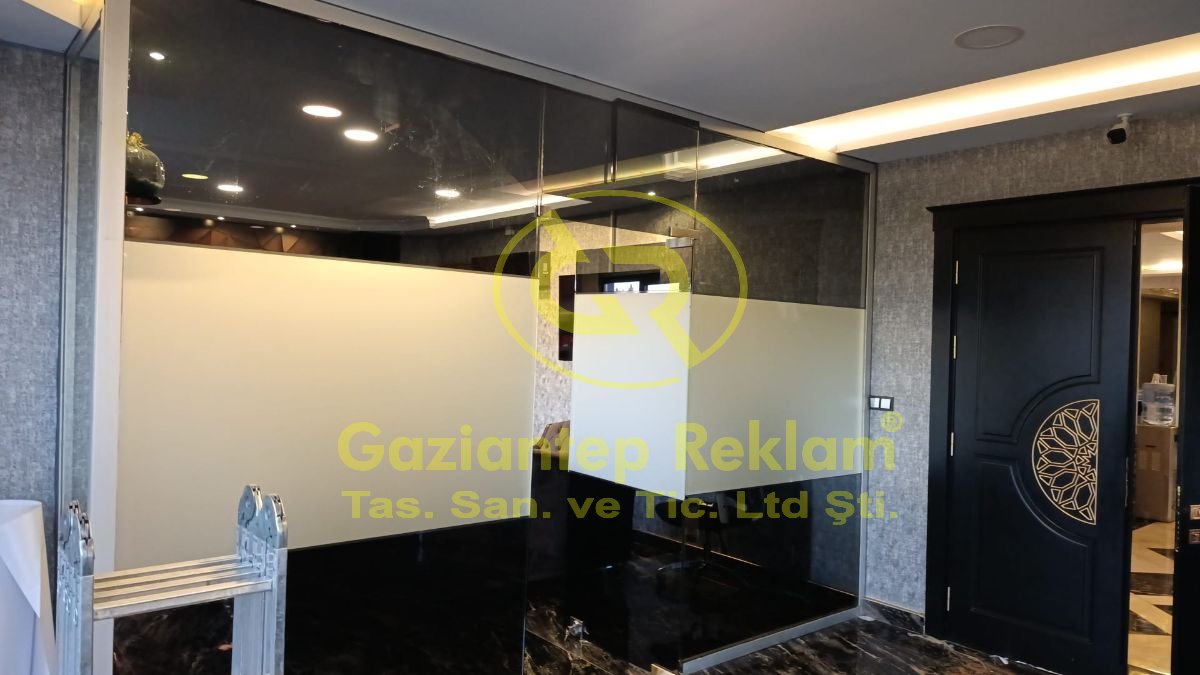 Kurumsal Mekanlar için Cam Yüzey Kumlama Folyo ve film Kaplama