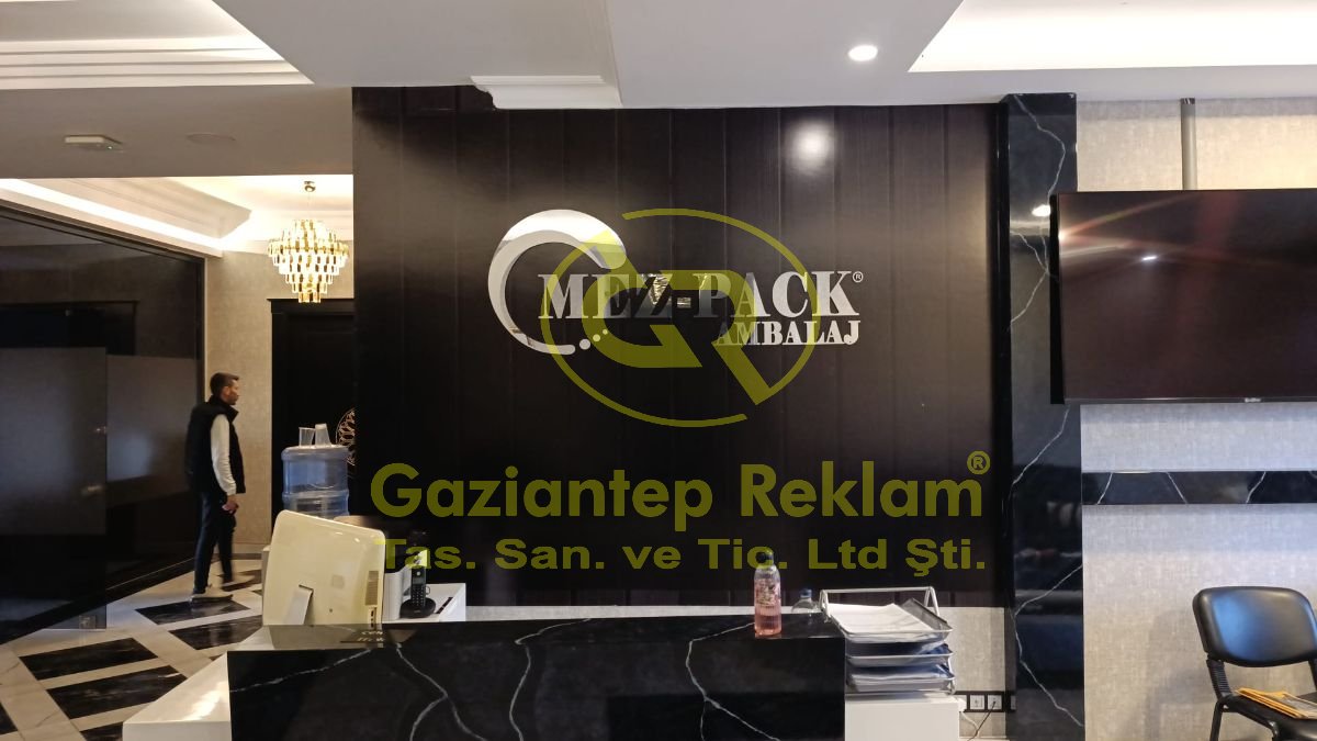 Kurumsal Paslanmaz Krom Kabartma Harf Tabela Uygulaması