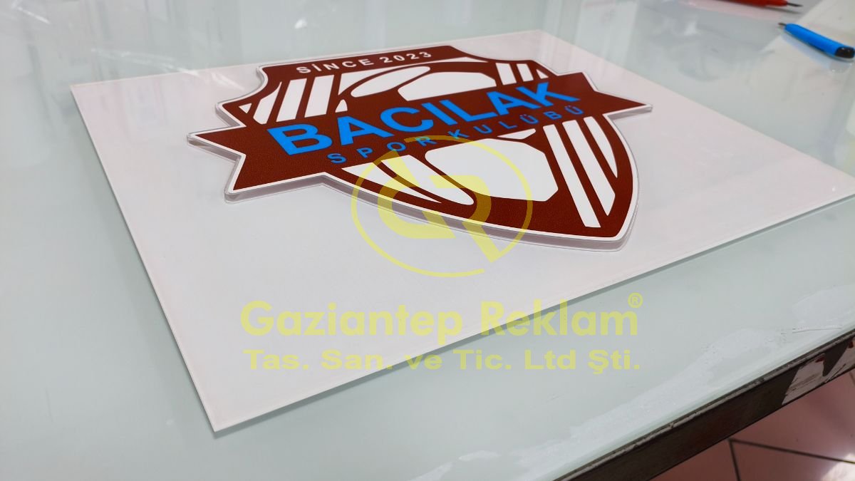 Gaziantep Büro & Ofis  Levhası - Pleksi Üzeri Kabartma Logolu Kurumsal Ofis Tabelası İmalatı